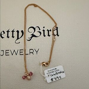 18k Rose Gold Bee Tourmaline & Diamonds